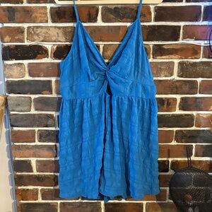Blue Sleeveless Romoer